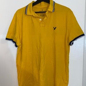 American Eagle Mens Polo Yellow